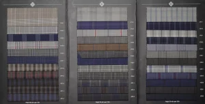 Enrico Zenoni Revolution Vol. 2 swatch pages with grey and blue checks and stripes