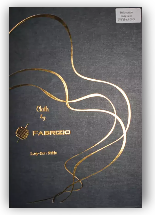 Fabrizio Book 3 shirt fabric swatch book, cover