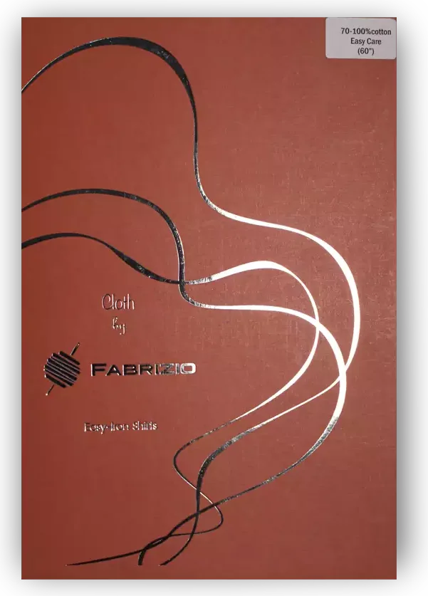 Fabrizio The Red Book shirt fabric swatch book, cover
