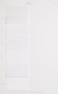 Snow Berry cotton shirt swatches, page 35: white textured cottons